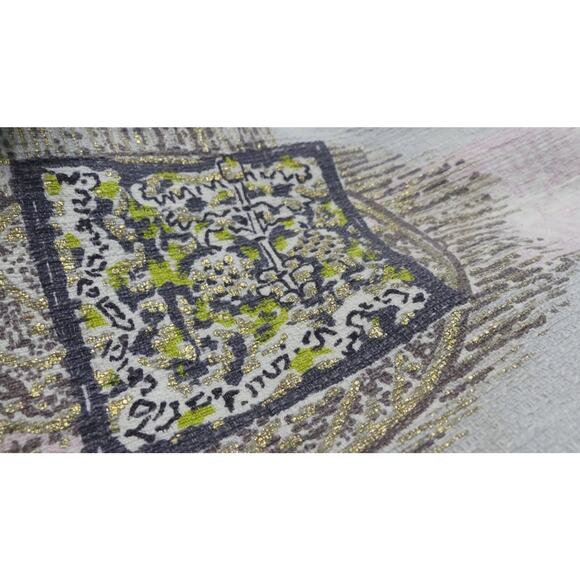 MCM Curtain Panels Pink Gold Vintage 42x54ea Lot of 2 Atomic Decor Barkcloth - Picture 12 of 13